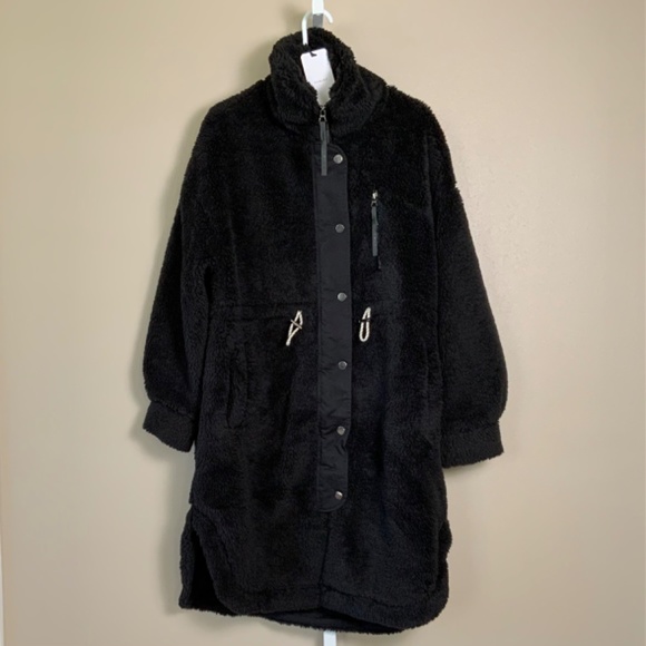 NWT Black Sherpa VARLEY Jones Coat - Picture 7 of 16